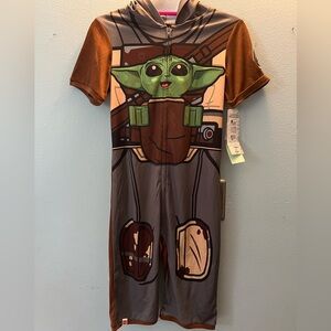 NWT Boys Lego Star Wars Mandalorian One Piece Zip Pajamas